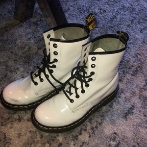 White Dr Marten 1460 Smooth